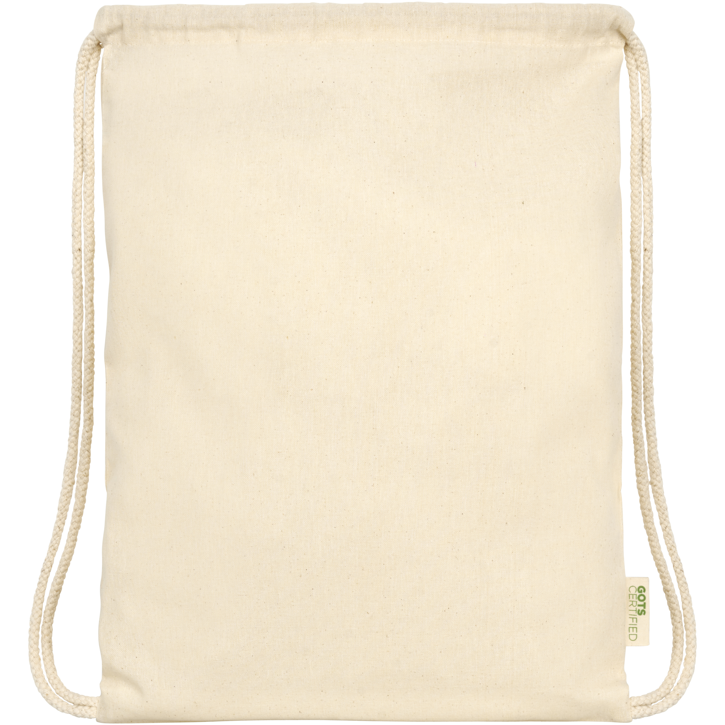 EgotierPro 120490 - Sac à Cordon en Coton Bio GOTS 5L Durable