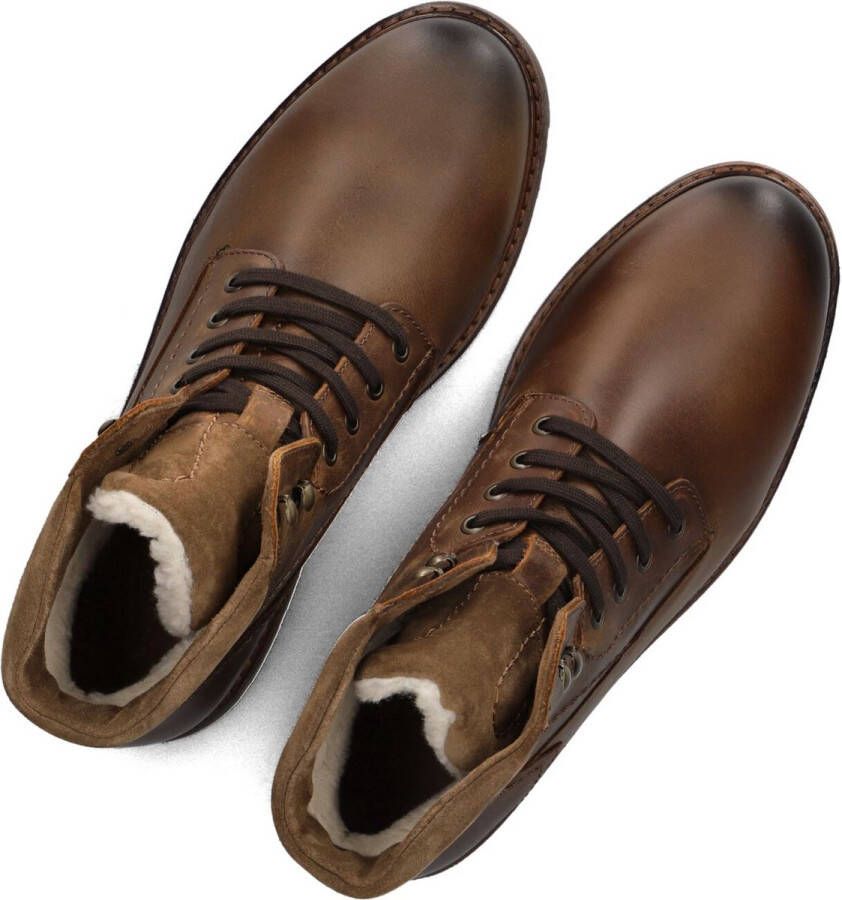MAZZELTOV Veterboots Heren 780055 Maat: 43 Materiaal: Leer Kleur: Cognac