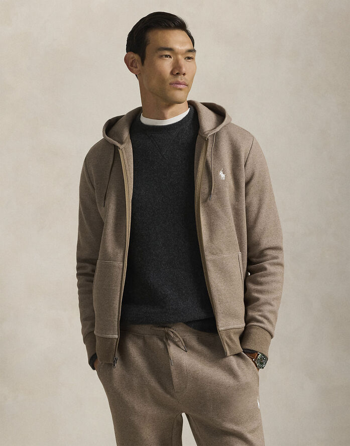 Polo Ralph Lauren 30/1 DOUBLE KNT CVC-LSL-KNT Brown heather