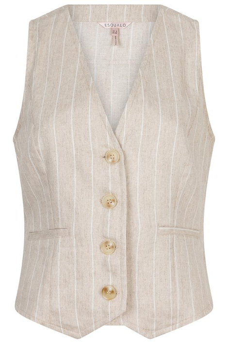 EsQualo camel dames gilet