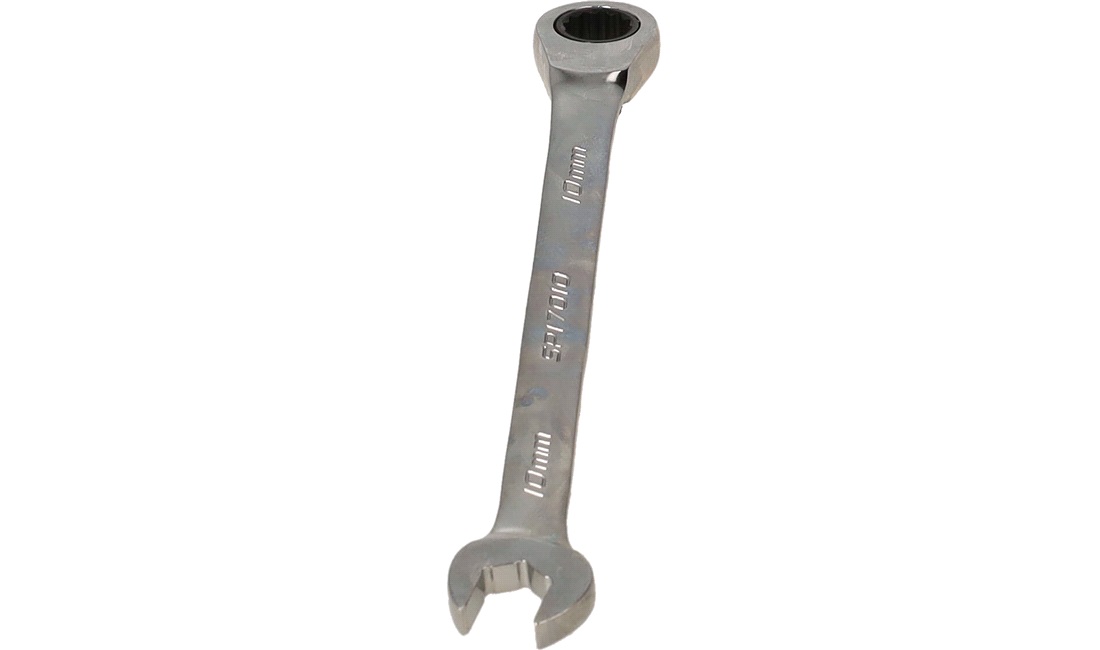 Ringgaffelnøgle 10mm m/skralde vendbar