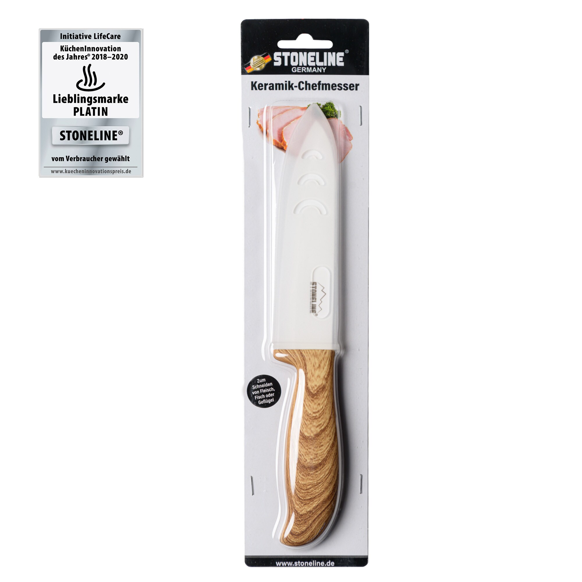 STONELINE® Back to Nature Keramik-Chefmesser 28 cm