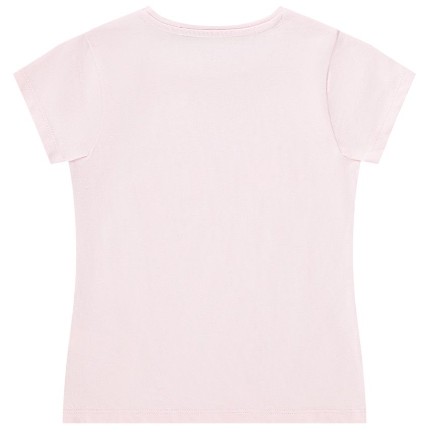 T-shirt manches courtes en jersey print fantaisie pour fille - Lilas