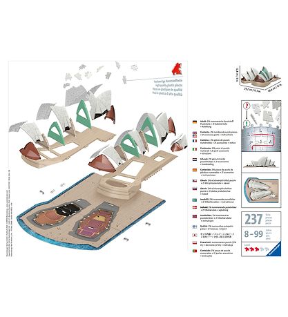 Ravensburger 3D Puzzlespiel - 237 Teile - Sydney Opera