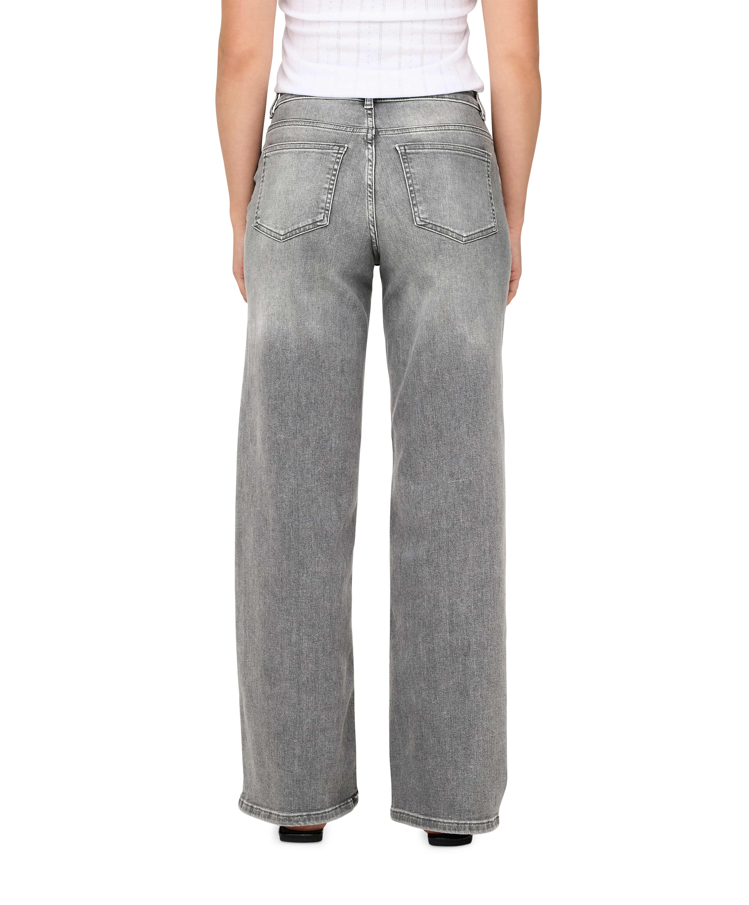 Only ONLMADISON BLUSH HW WID DNM REA0938 grijs