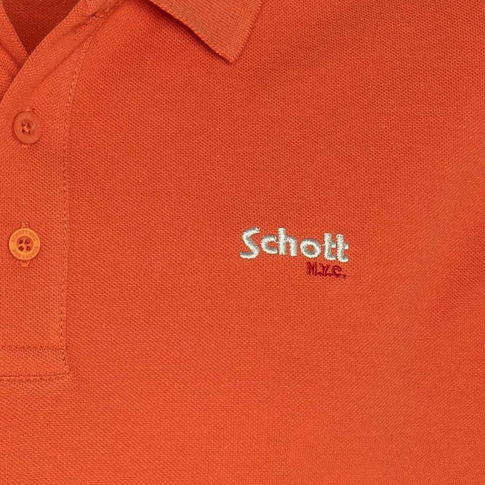 Schott Polo Orange Homme Schott S0022