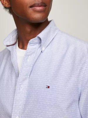 Camisa Oxford Dobby Regular