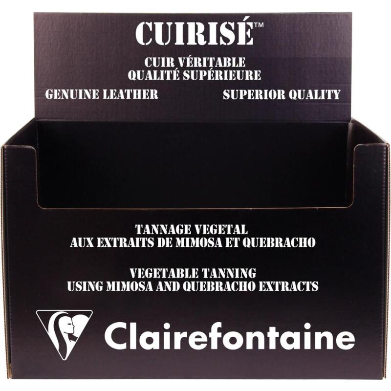 CUIRISÉ - Présentoir Vide pour 24 trousses rondes Cuirisé. - Noir