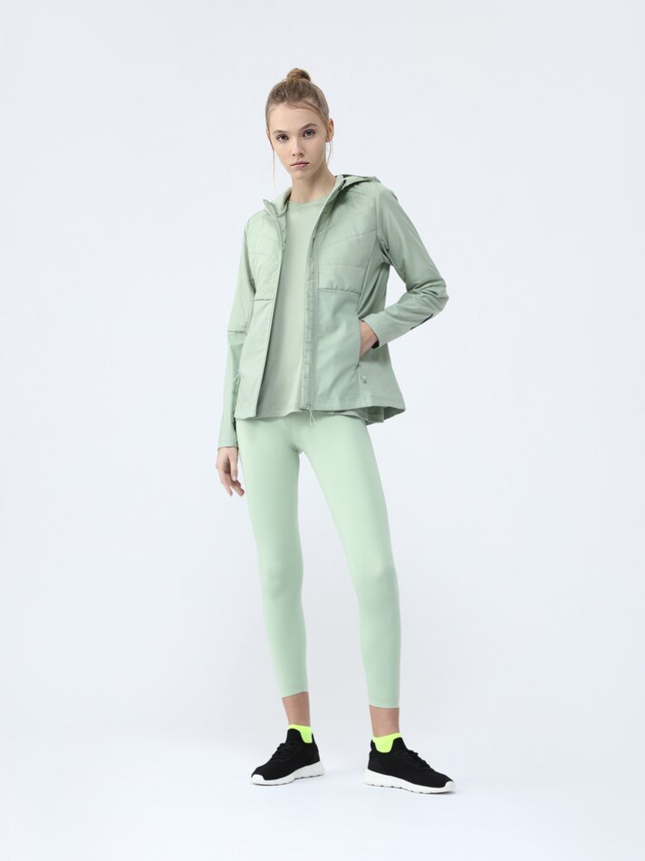 Jaqueta esportiva acolchoada - Verde