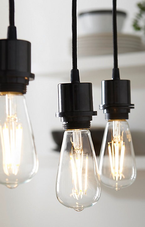Ampoule à filament ST64 LED Diall E27 6,5W=60W blanc chaud