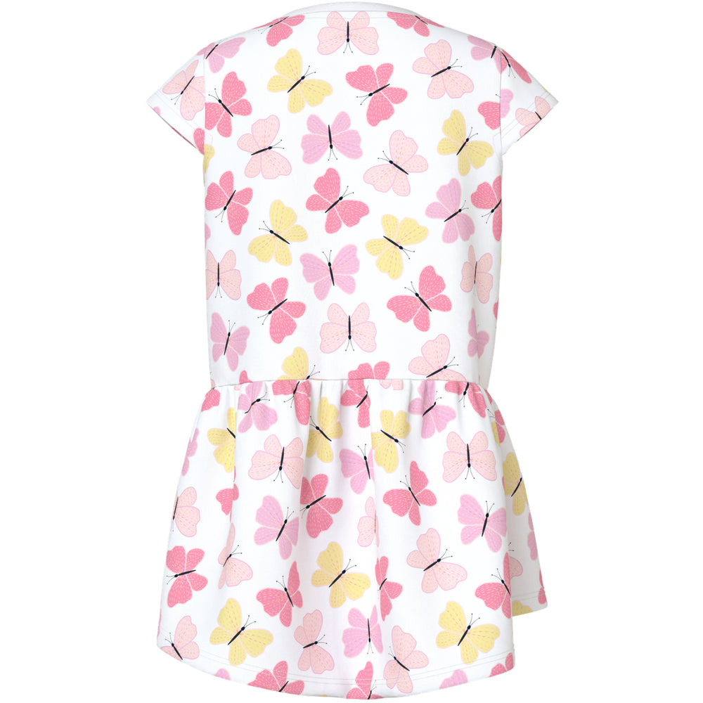 Køb Name It Bright White Pink Butterfly Nmfvigga Capsl Kjole F1 Noos
