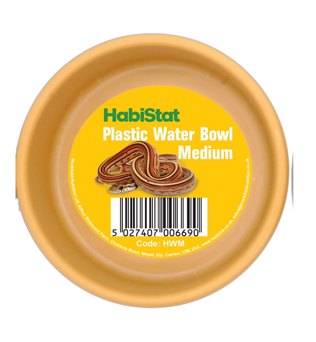 Habistat Terrarium Waterbak Plastic Rond M 9x9x3,5cm