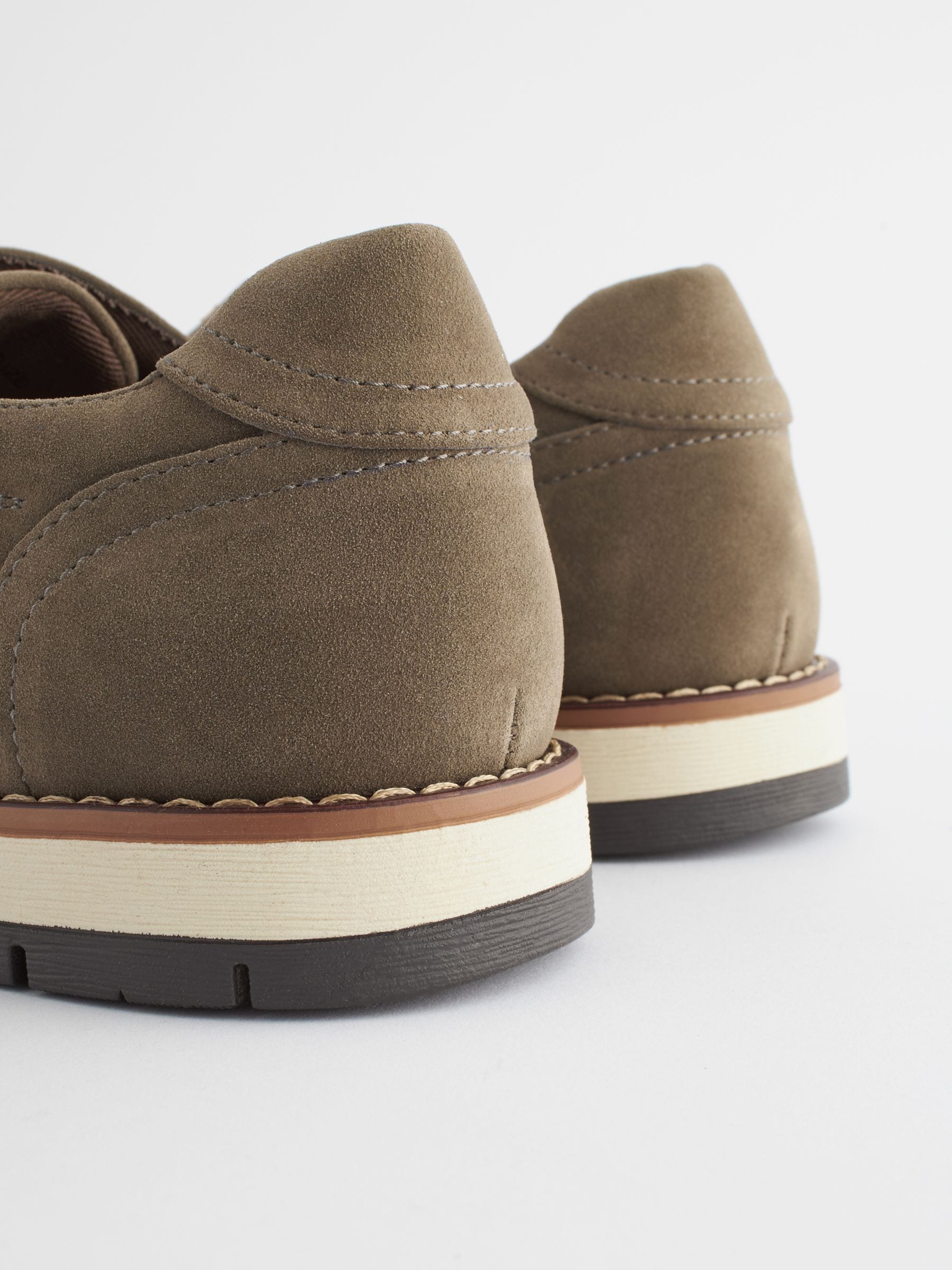 Taupe bruin - Sportschoenen met sleehak