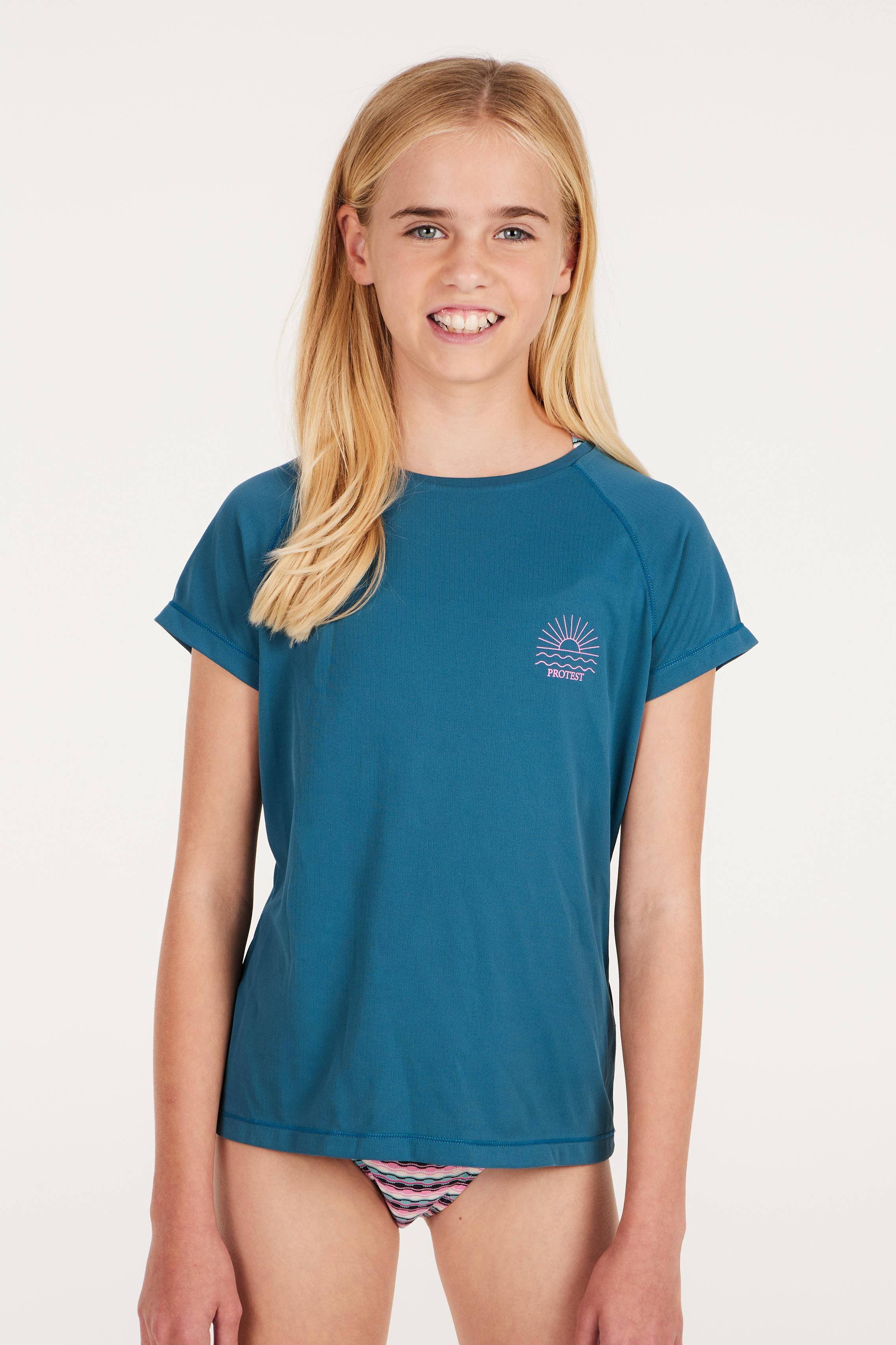 Protest UV T-shirt PRTRESHMA JR blauw