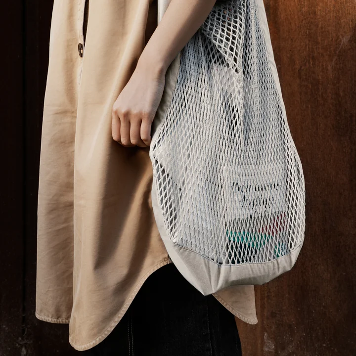 The Organic Company - Net Schultertasche, stone