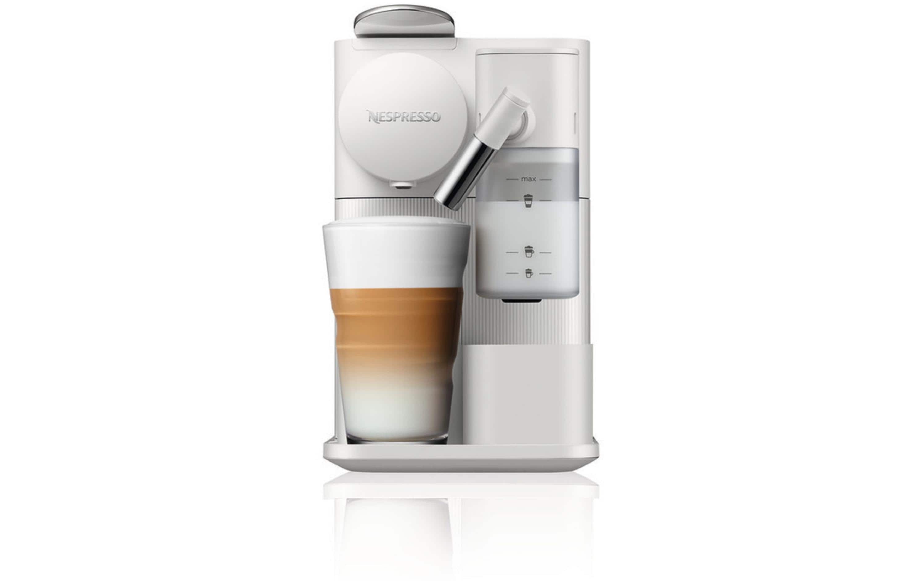 Kaffeemaschine Nespresso New Lattissima One EN510.W Weiss<br>All-in-one Kapselmaschine der Original Line für Espresso, Lungo, Cappucino und Latte Macchiato