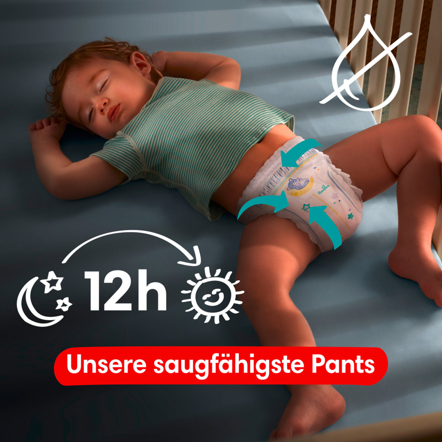 Pampers Baby-dry Night Pants Grösse 4, 180 Windeln
