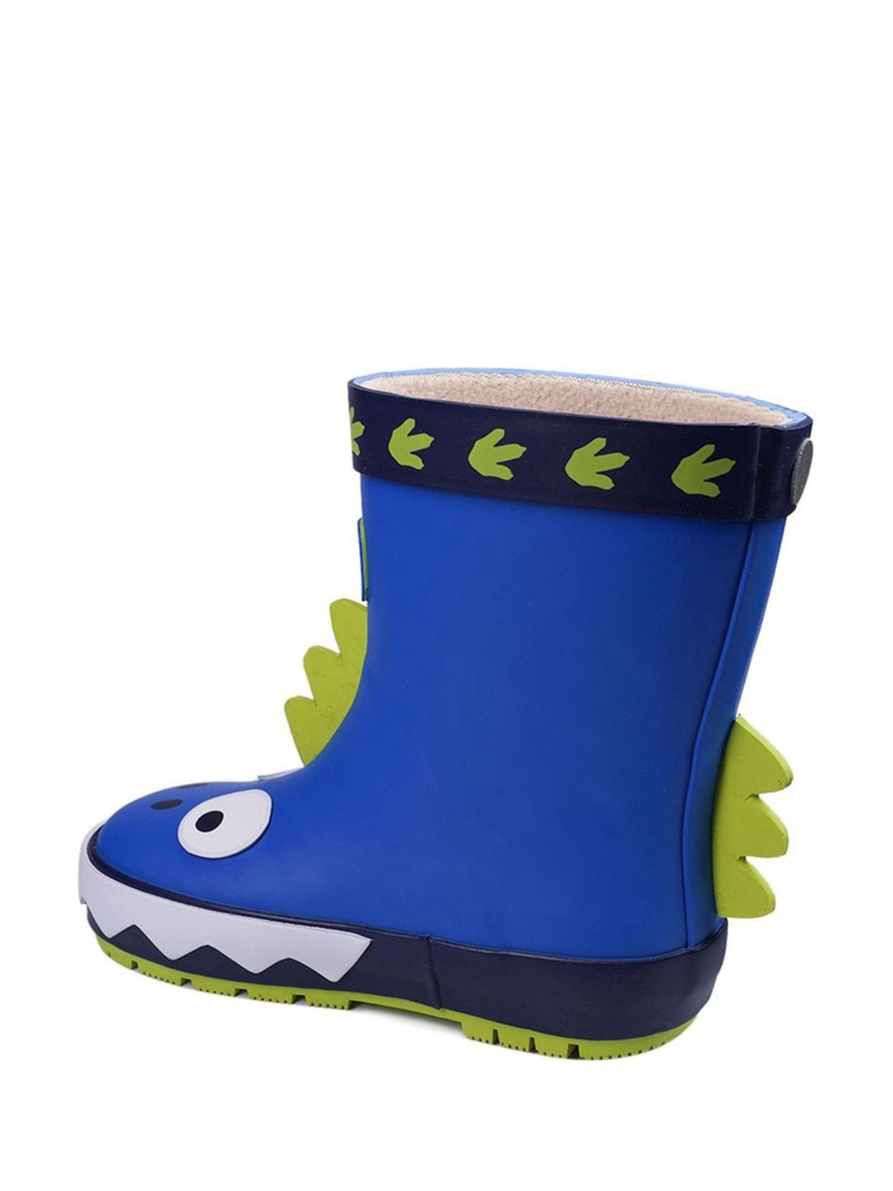 ToeZone blauwe regenlaarzen met dinosaurusprint