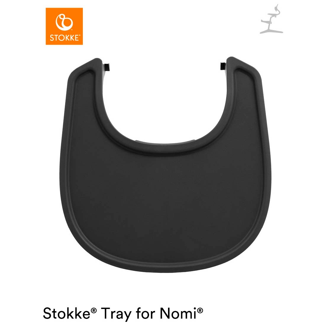 Stokke Nomi Tray eetblad zwart