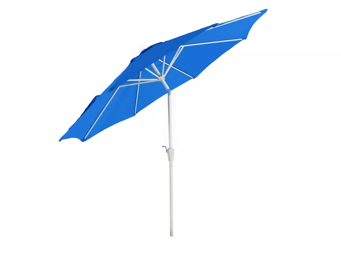 Parasol de jardin Ø aluminium bleue 300 x 300 x 242 cm 04_0003880