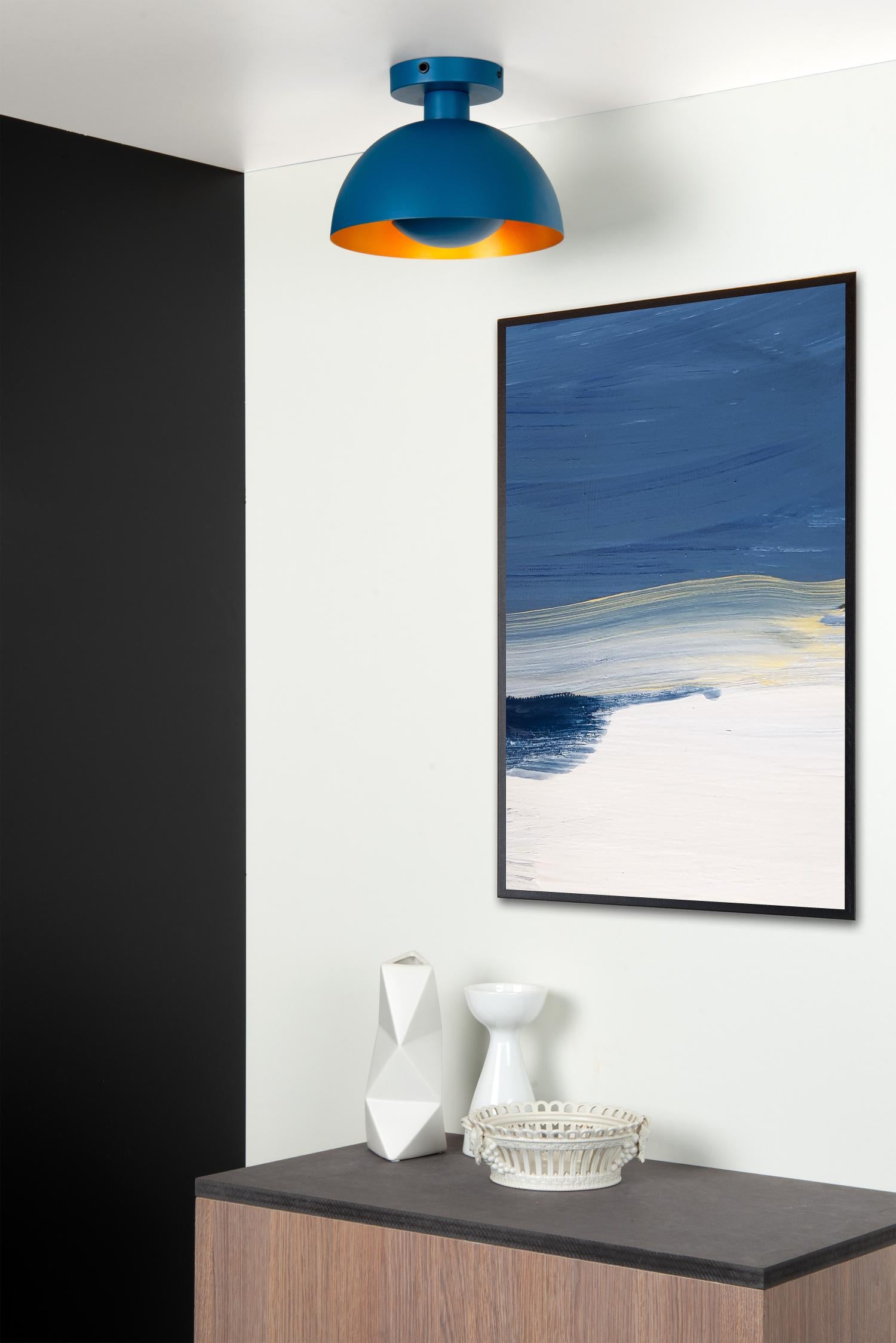 Siemon plafondlamp Ã25 blauw