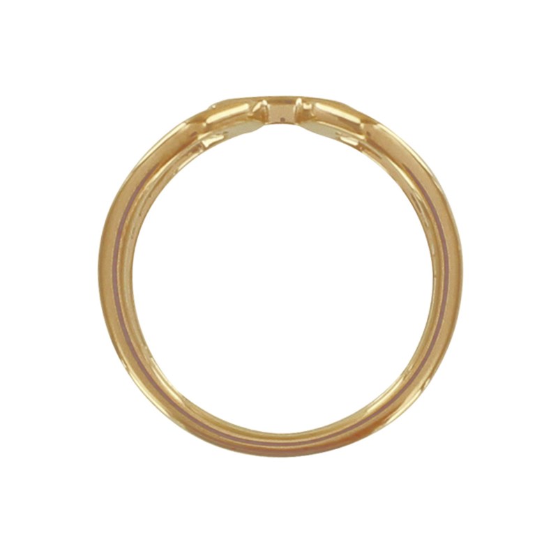 Bague Plaqué Or Grand Maillons