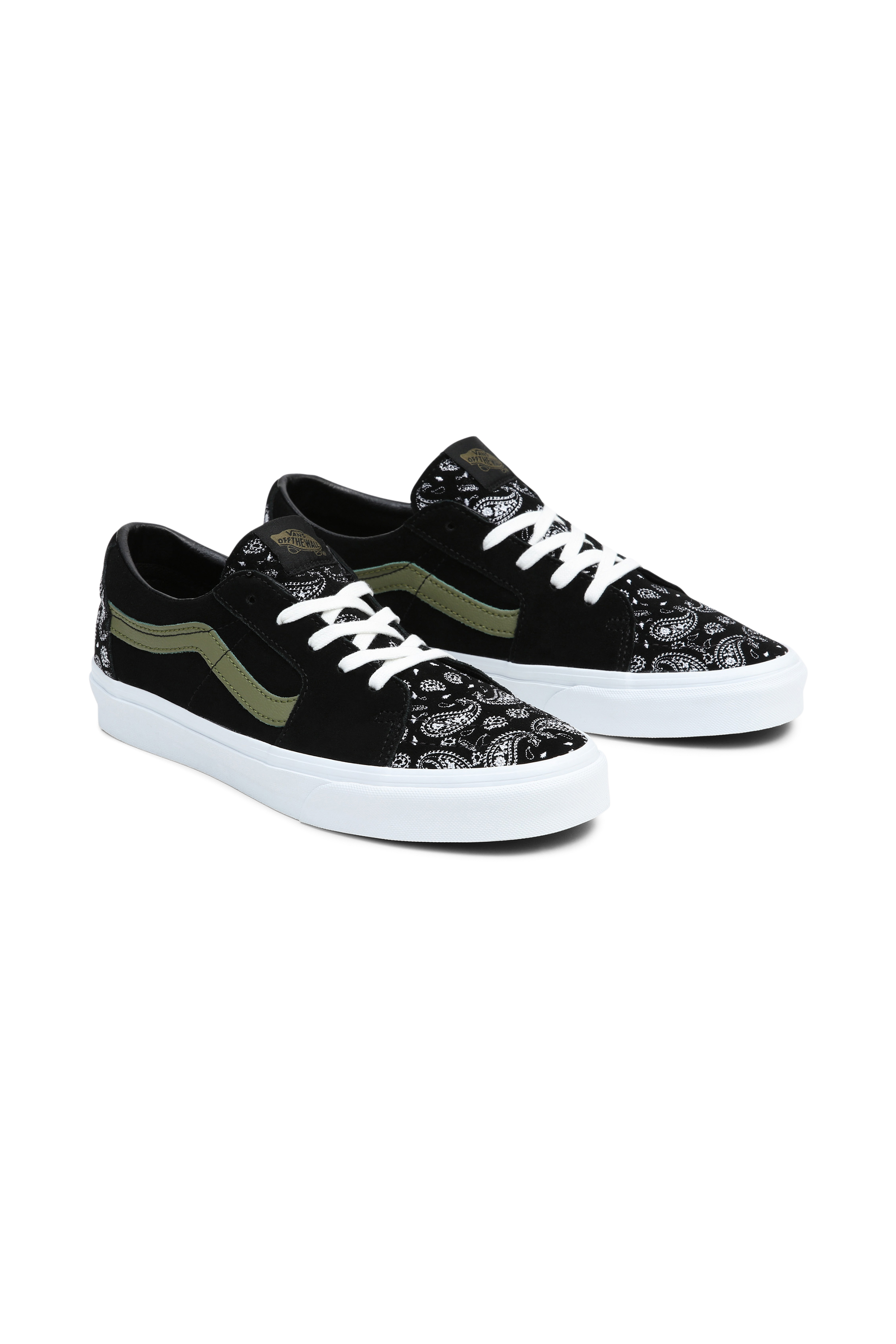 VANS Baskets CLASSIC SK8-LOW PAISLEY Noir