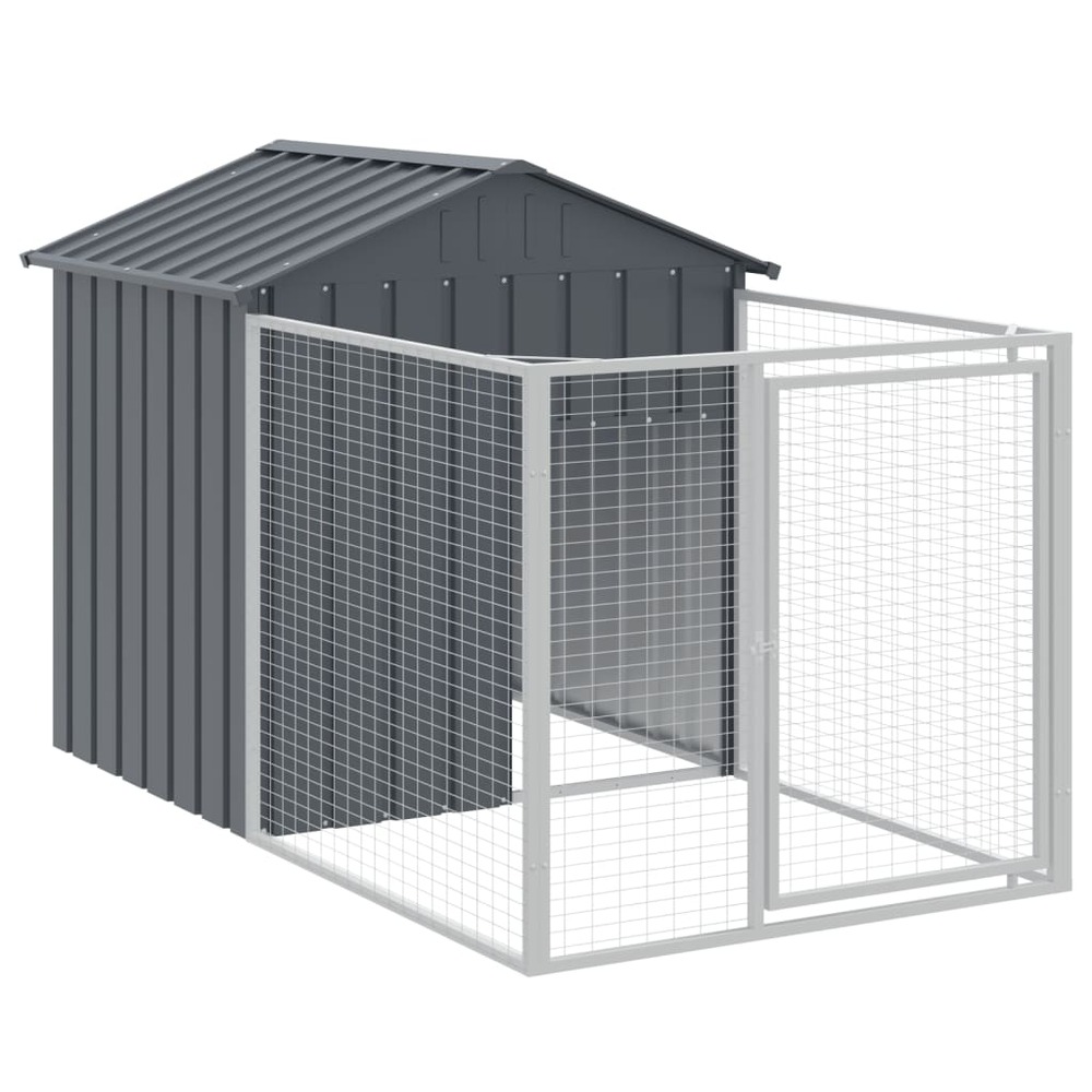 Niche pour chien avec toit anthracite 117x813x123 cm