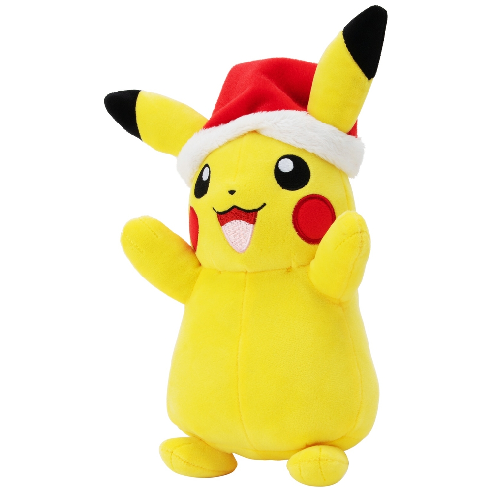 Pokémon Pikachu 20 cm Plüschtier mit Weihnachtsmütze