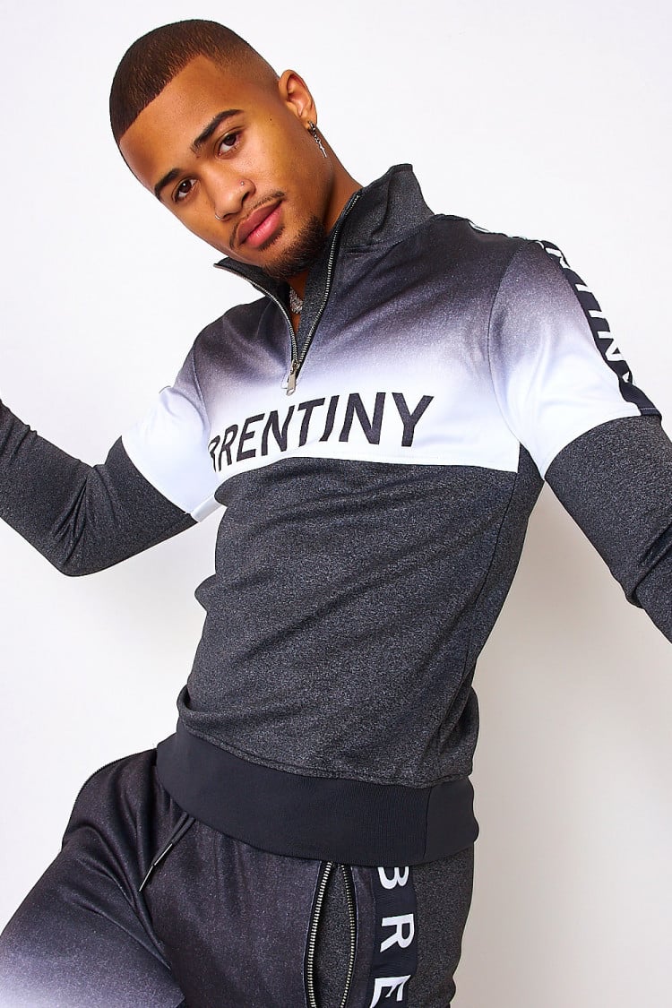 Ensemble gris Brentiny sweat zippé + jogging