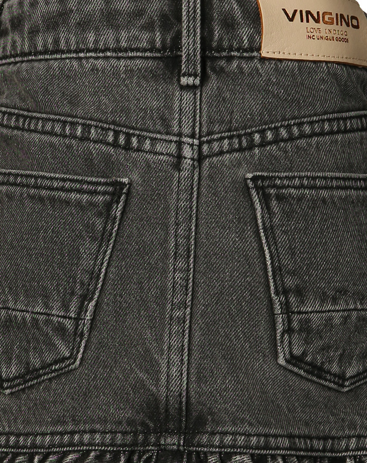 Jeans-Rock DAGMAR in grey vintage