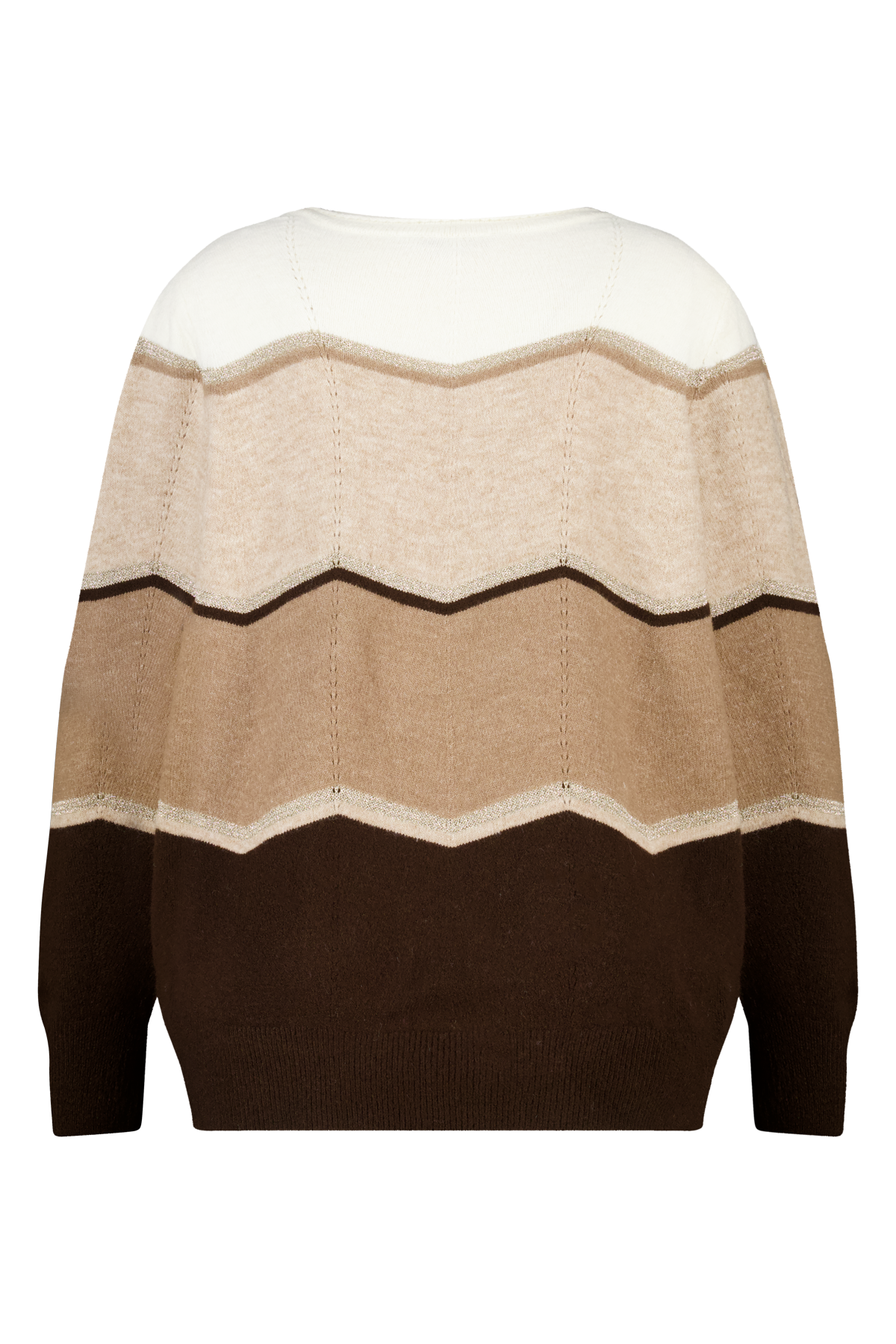 Trui met print en lurex Multi Neutraal
