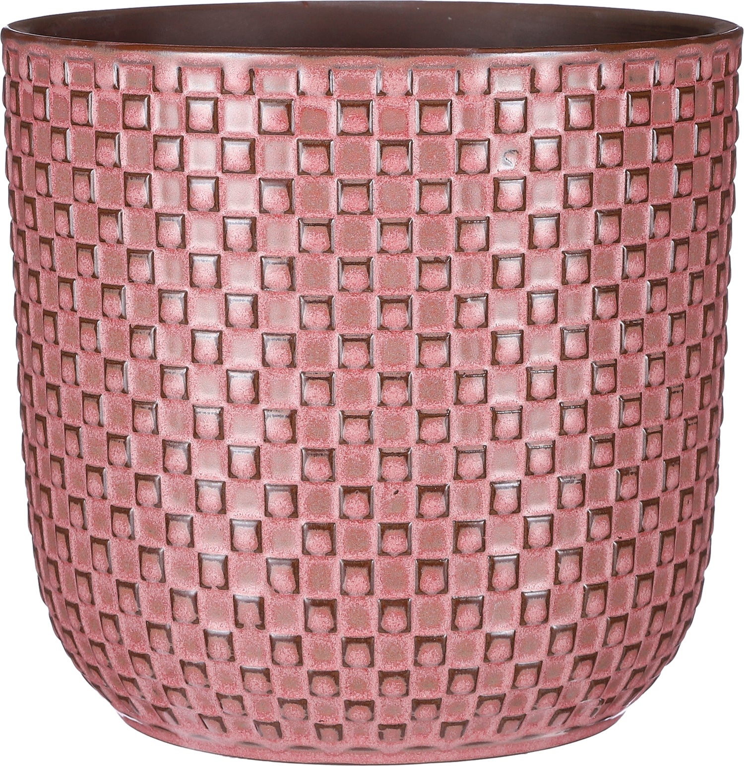 Mica Decorations bloempot Daan roze D 21,5 H 20,5 cm
