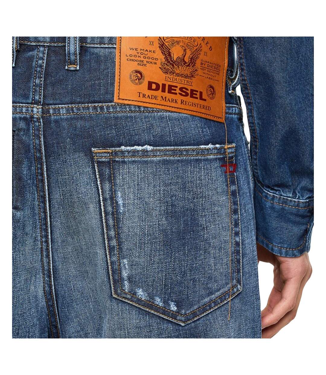 Jean Carrot Bleu Homme Diesel D-vider