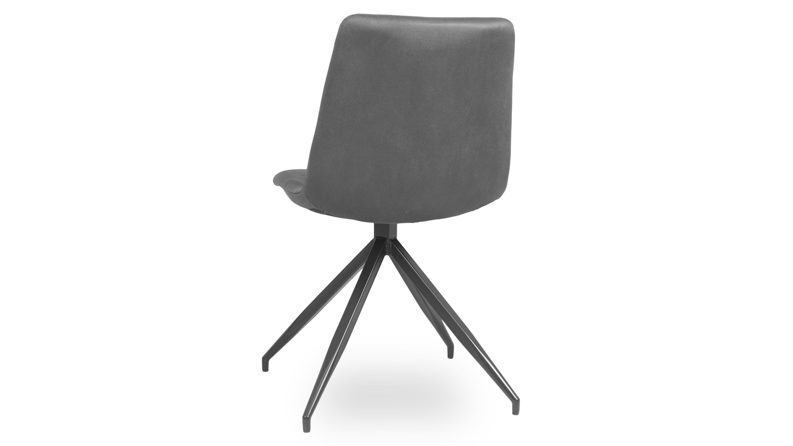 Eetkamerstoel - microvezel antraciet Bradley B45 x D52 x H86 cm