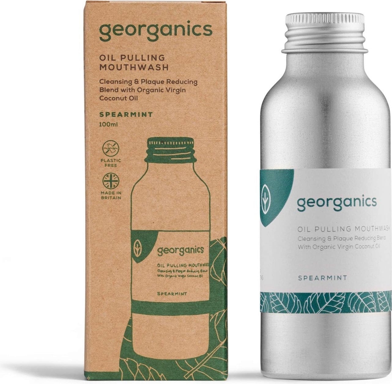 georganics  Oilpulling Mouthwash Spearmint, 100 ml