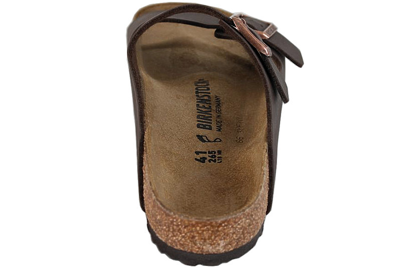 BIRKENSTOCK ARIZONA BS SLENTERS I MØRKEBRUNT BIRKO-FLOR
