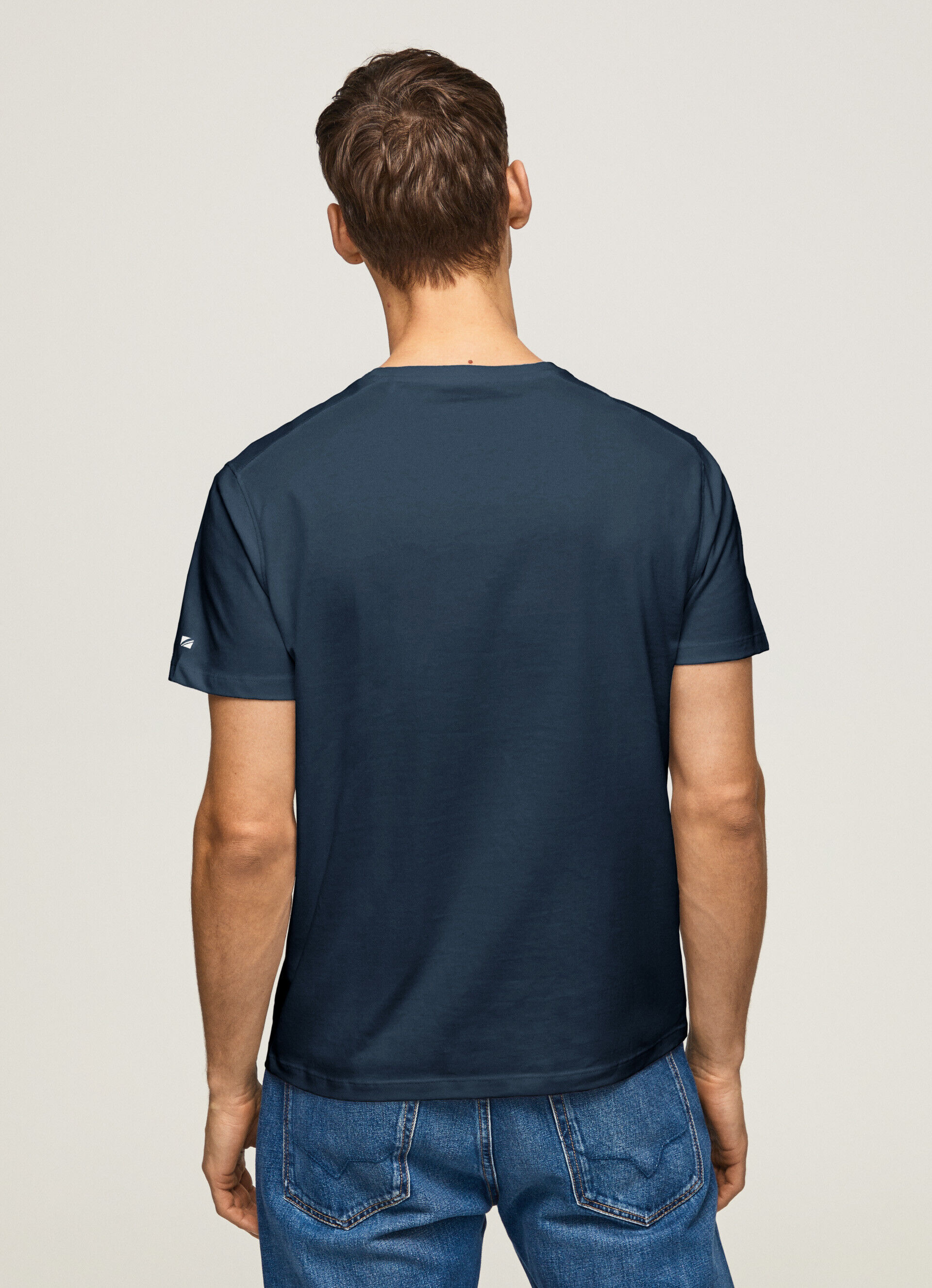 CAMISETA COM LOGOTIPO ESTAMPADO - jarman azul