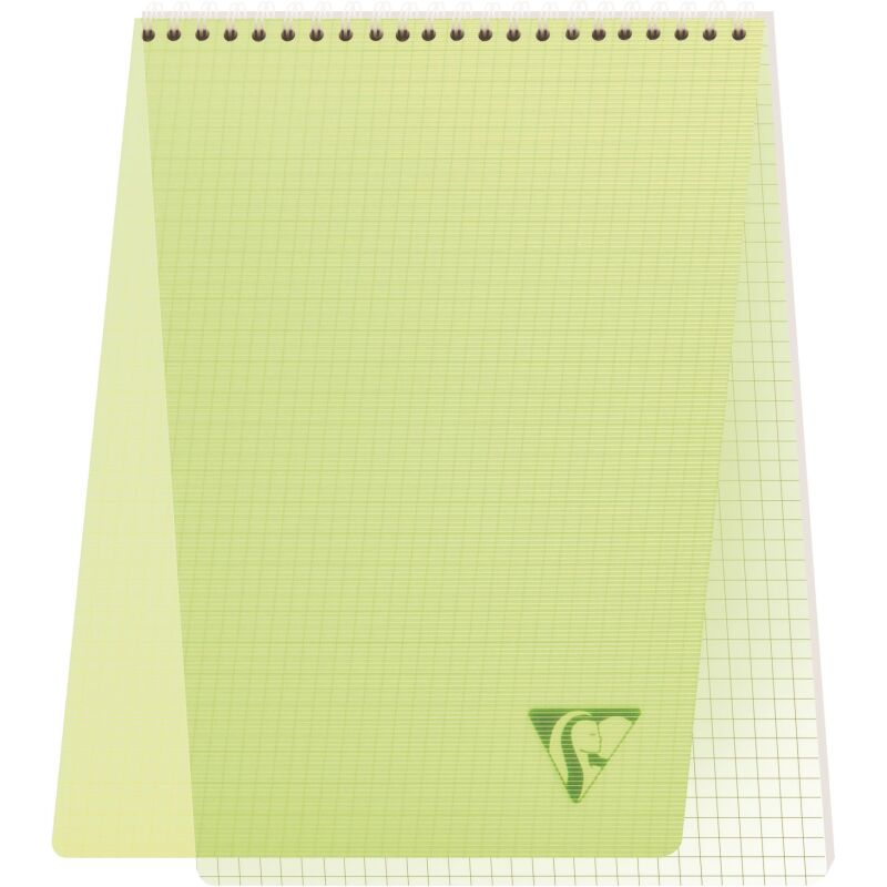 Bloc de bureau Linicolor Clairefontaine 21 x 29,7 cm spirale couleurs aléatoires - 5 x 5 - 80 feuilles