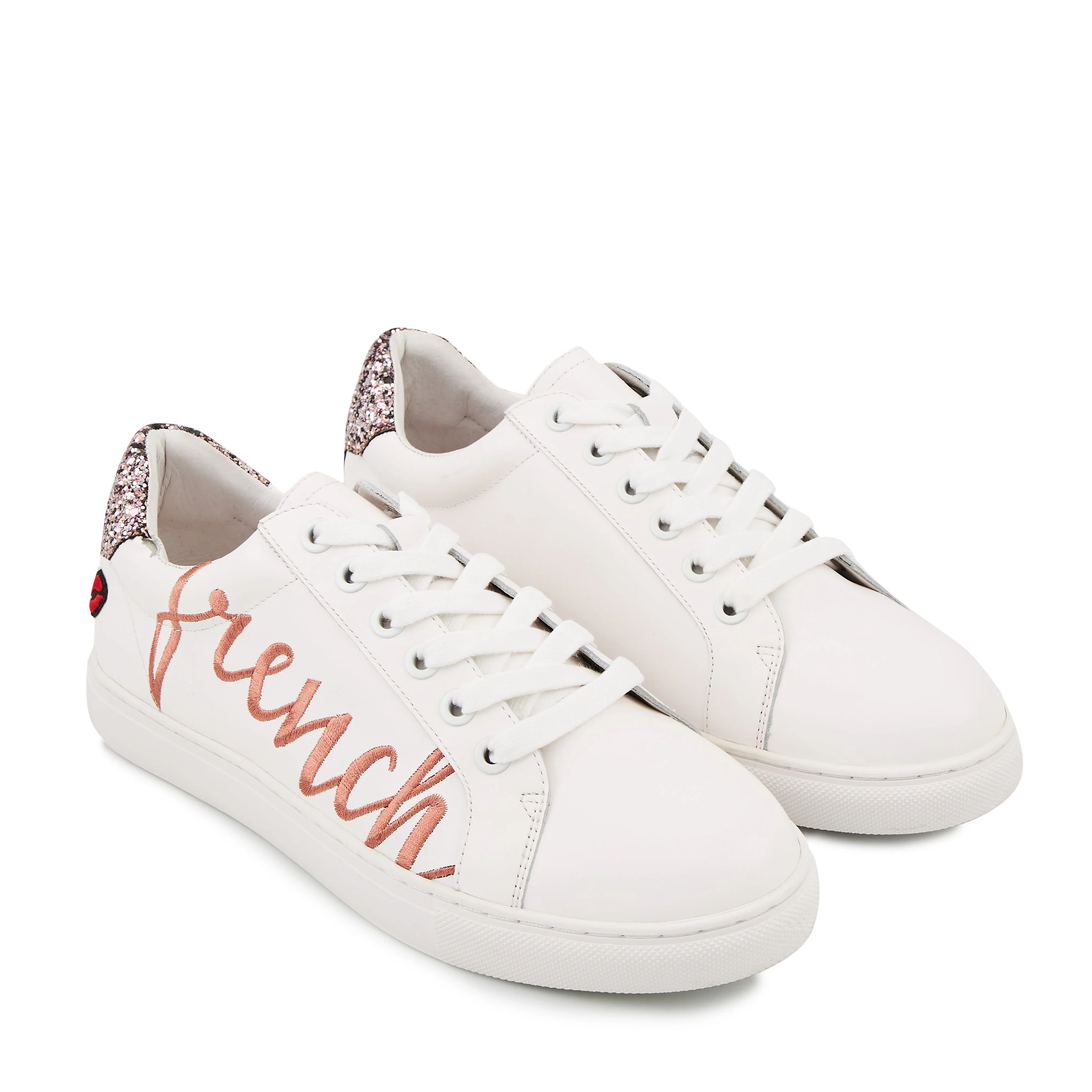 SIMONE FRENCH KISS - Sneakers en cuir | Blanc