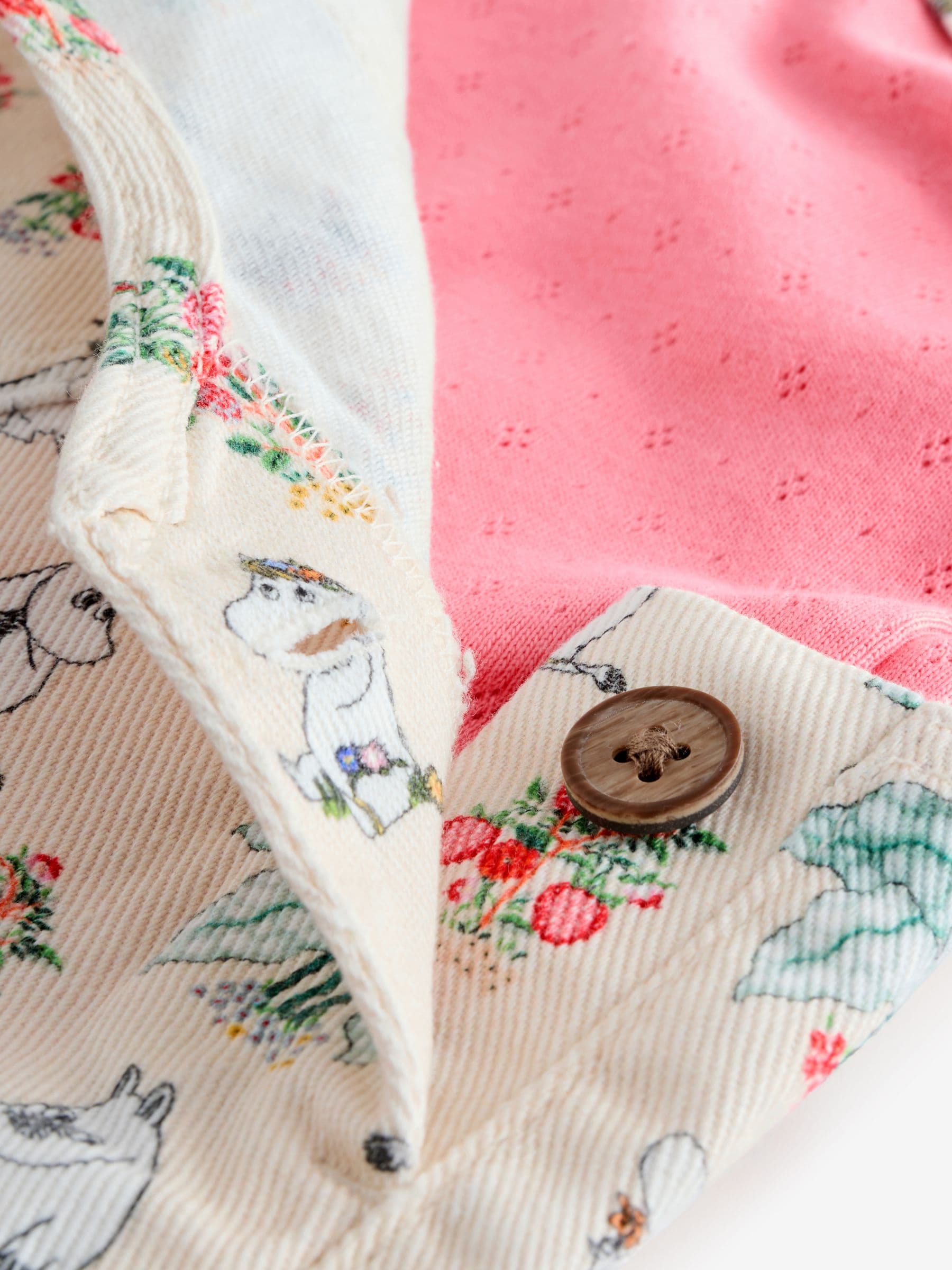 Roze - Set van tuinbroek met Moomin-print en T-shirt (3mnd -7jr)