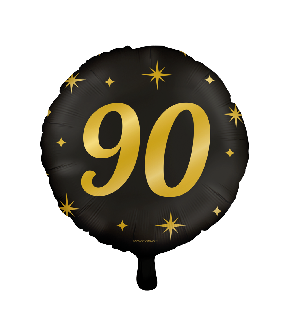 Helium Ballon 90 Jaar Leeg 30cm