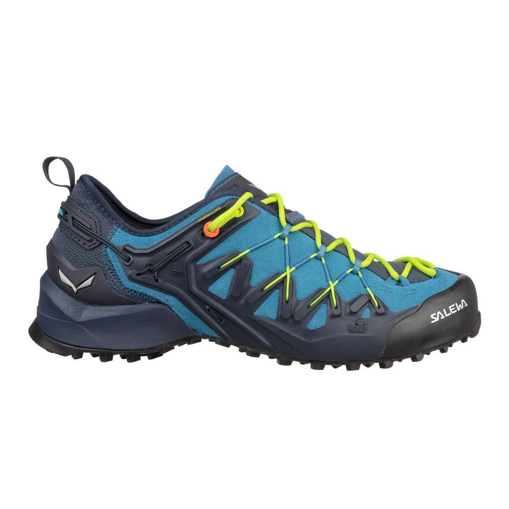 Salewa WILDFIRE EDGE - Chaussures approche Homme premium navy/fluo yellow