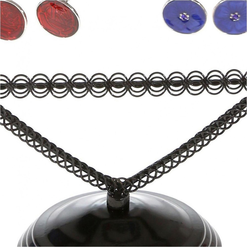 Porte bijoux porte boucle d'oreille amour (25 paires) Noir