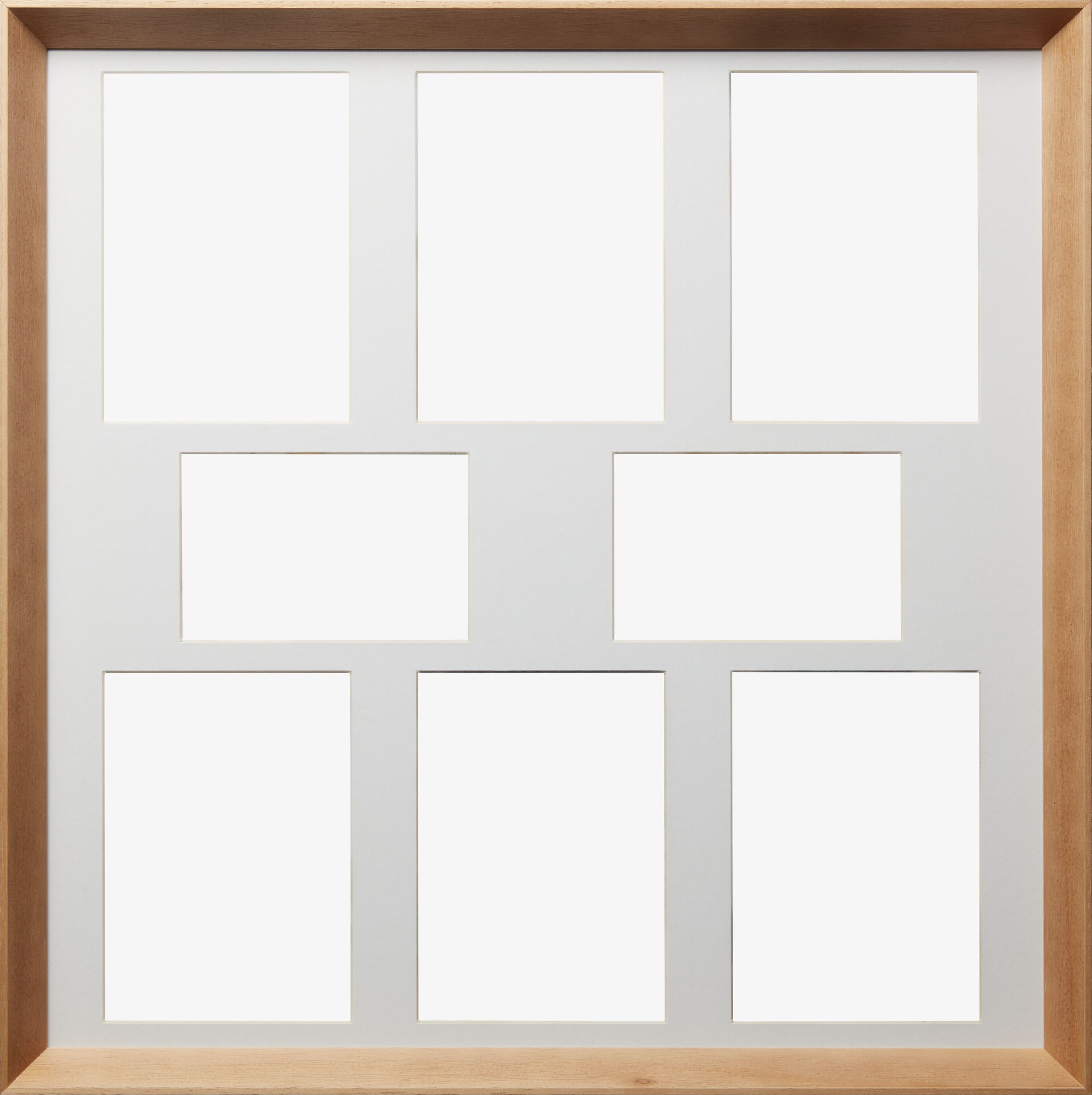LYON Fotorahmen 8er natur - Weiss / B: 53.0 cm x T: 4.0 cm x H: 53.0 cm
