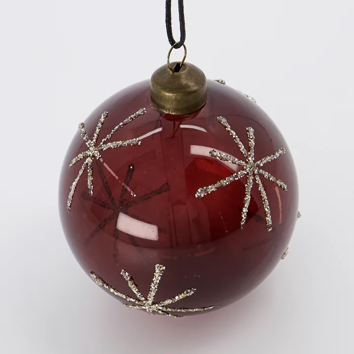 House Doctor - Glas Star Christbaumkugel, Ø 6 cm, grün