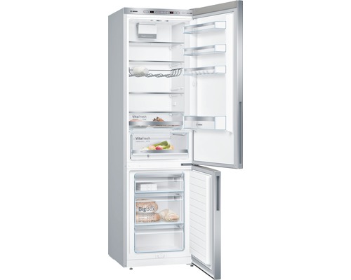Bosch KGE39AICA koel-vriescombinatie, afmetingen (B x H x D): 60 x 201 x 65 cm, koelgedeelte: 249 l, vriesgedeelte: 94 l