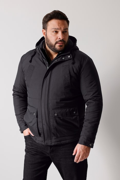 Men+ Kapuzenjacke, Bauchfit, viele Taschen, bis 82