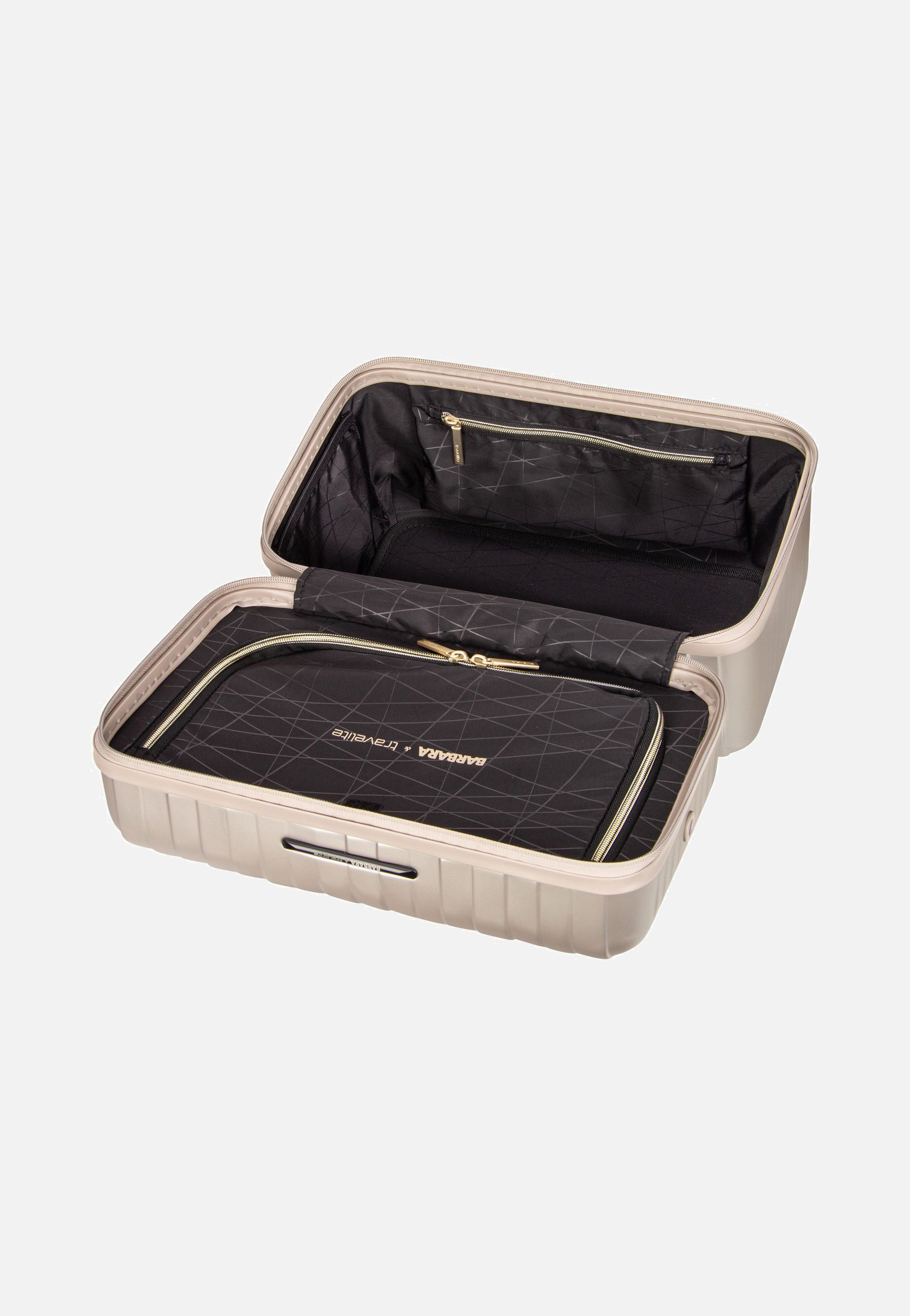 Barbara Novelty Beauty Case Satin Nude - Kosmetikkoffer