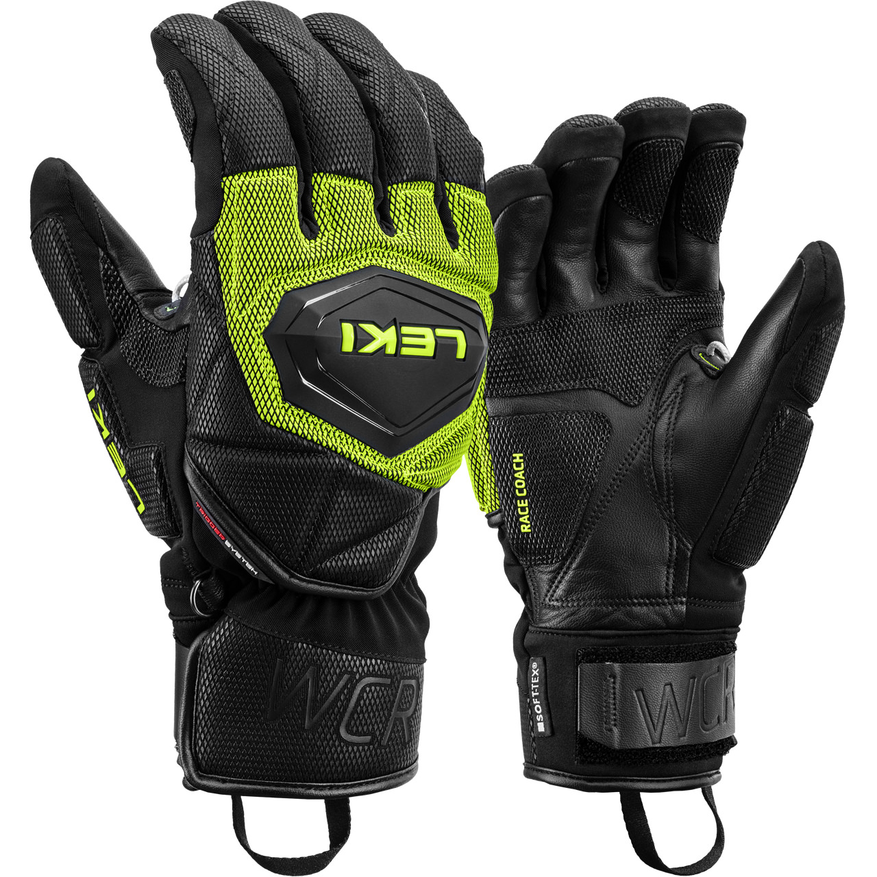 Leki Herren Handschuh WCR COACH 3D black-ice lemon | Leki | L | Brands | XSPO-Fashion